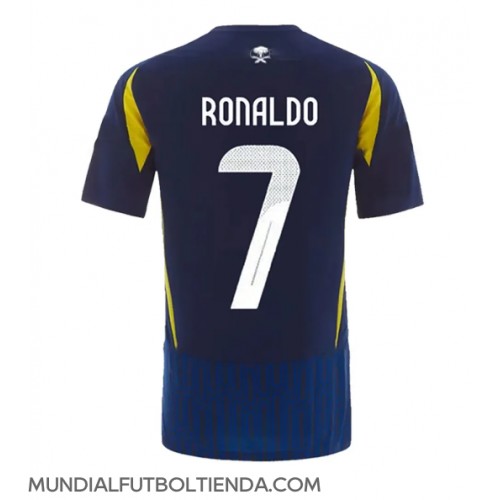 Camiseta Al-Nassr Cristiano Ronaldo #7 Segunda Equipación Replica 2024-25 mangas cortas